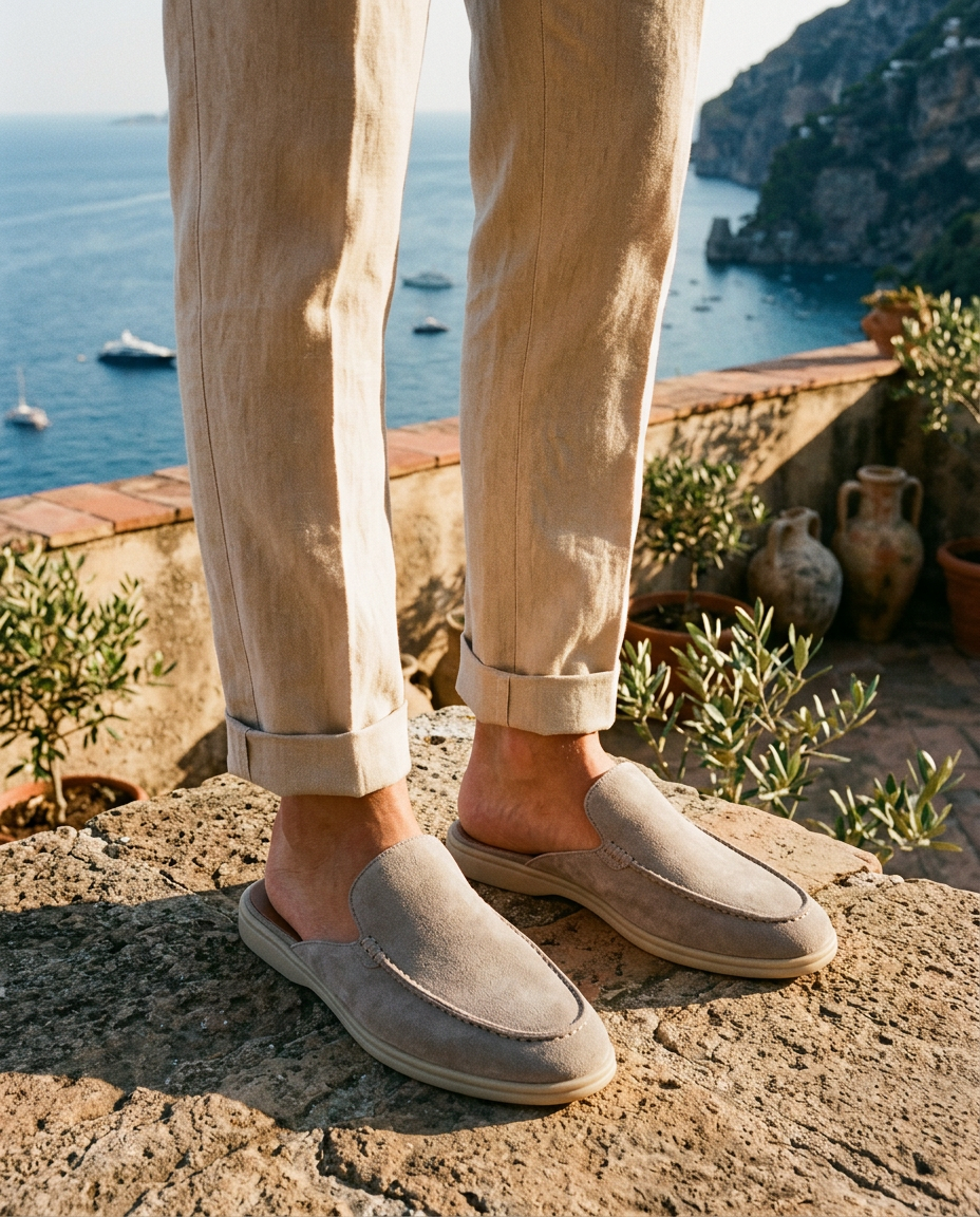 Italian Suede Mules